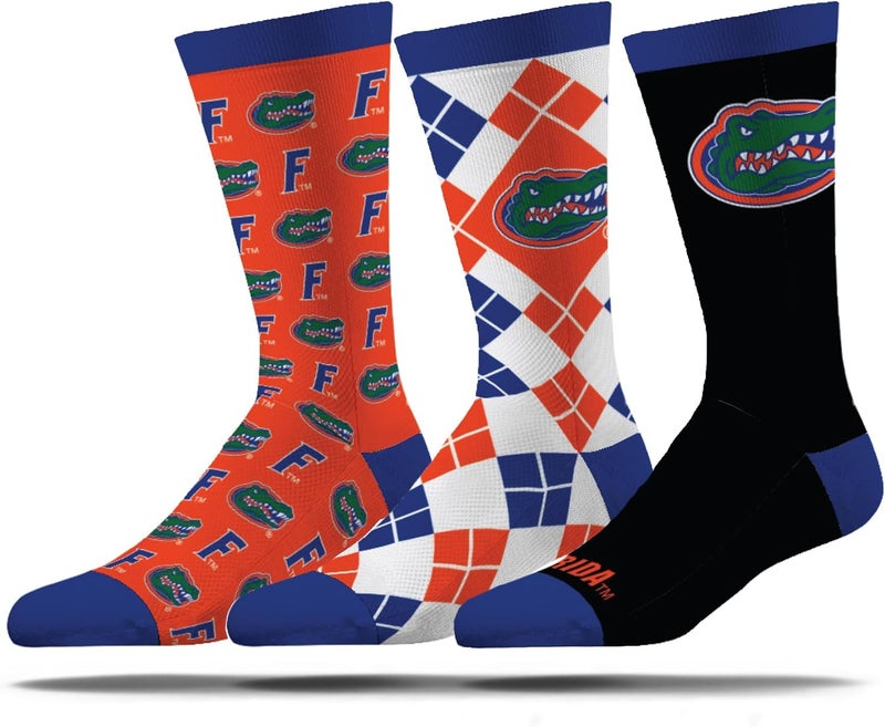 Strideline Store جوارب رسمية للرجال من NCAA - مجموعة تنفيذية 3 قطع - مقاس واحد يناسب معظم الأشخاص - Image 1